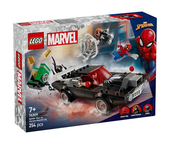 Lego super heroes omul paianjen vs. masina fortoasa a lui venom 76309
