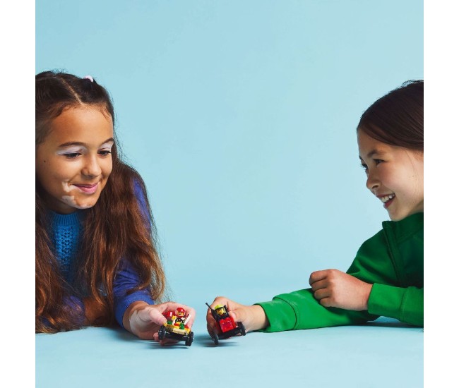 Lego city pachet de curse furgoneta de pizza vs. camion de pompieri 60458 Lego city pachet de curse furgoneta de pizza vs. camion de pompieri 60458