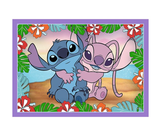 Puzzle trefl 4in1 stitch ziua fermecata Puzzle trefl 4in1 stitch ziua fermecata