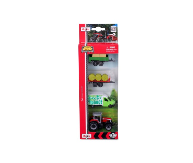 Maisto set 4 utiliaje agricole massey Maisto set 4 utiliaje agricole massey