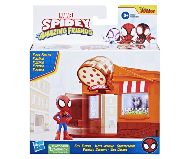 Spidey prietenii extraordinari city bloks set de constructie pizzerie Spidey prietenii extraordinari city bloks set de constructie pizzerie