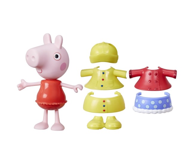 Peppa pig set figurina si accesorii vestimentare peppa pig 15cm Peppa pig set figurina si accesorii vestimentare peppa pig 15cm