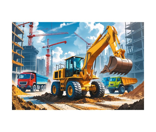 Puzzle trefl 60 excavator Puzzle trefl 60 excavator