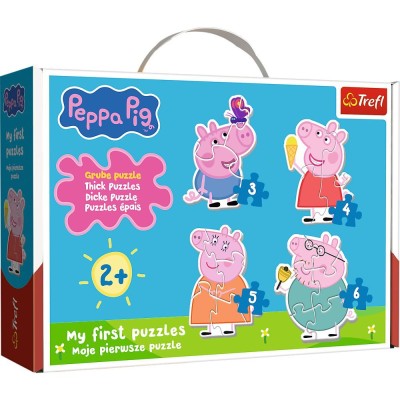 Puzzle trefl baby clasic peppa pig purcelusul clasic printre prieteni Puzzle trefl baby clasic peppa pig purcelusul clasic printre prieteni