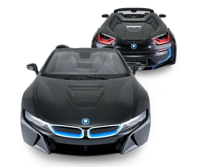 Masina cu telecomanda bmw i8 negru scara 1 la 12 Masina cu telecomanda bmw i8 negru scara 1 la 12