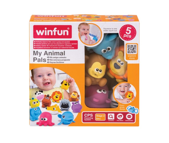 Winfun set jucarii de baie animalute din jungla