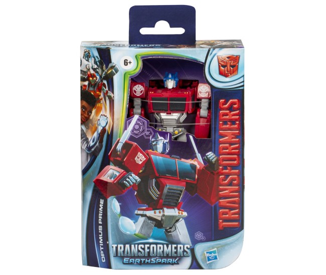 Transformers figurina earthspark deluxe optimus prime 12.5cm