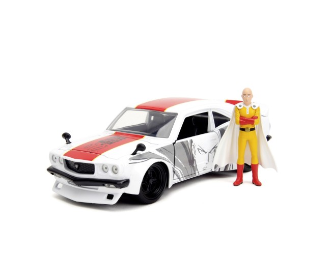 Jada one punch man set masinuta metalica mazda rx 3 si figurina saitama Jada one punch man set masinuta metalica mazda rx 3 si figurina saitama