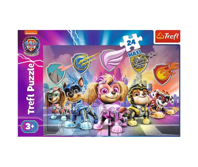 Puzzle trefl 24 maxi patrula catelusilor cateii in actiune Puzzle trefl 24 maxi patrula catelusilor cateii in actiune