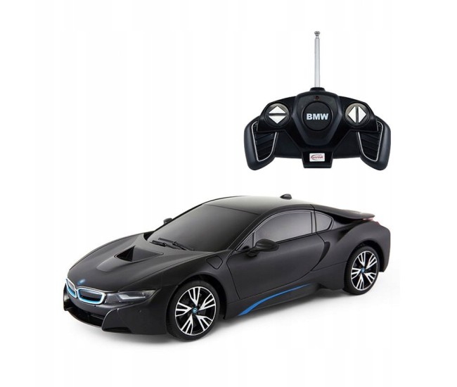 Masina cu telecomanda bmw i8 negru cu scara 1 la 18 Masina cu telecomanda bmw i8 negru cu scara 1 la 18