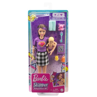 Barbie papusa skipper first jobs babysitter papusa satena