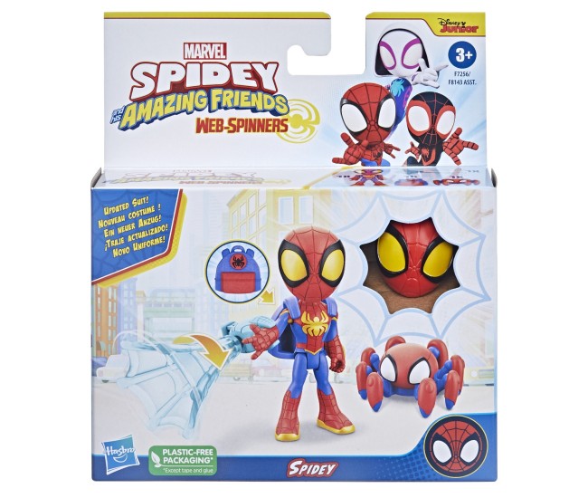 Spidey prietenii extraordinari set figurina spidey 10cm si accesorii Spidey prietenii extraordinari set figurina spidey 10cm si accesorii