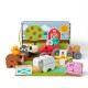 Melissa and doug set de constructie din lemn ferma