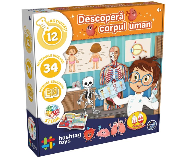 Joc educativ descopera corpul uman Joc educativ descopera corpul uman