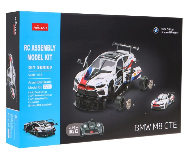 Masinuta construibila cu telecomanda bmw m8 gte scara 1 la 18 Masinuta construibila cu telecomanda bmw m8 gte scara 1 la 18