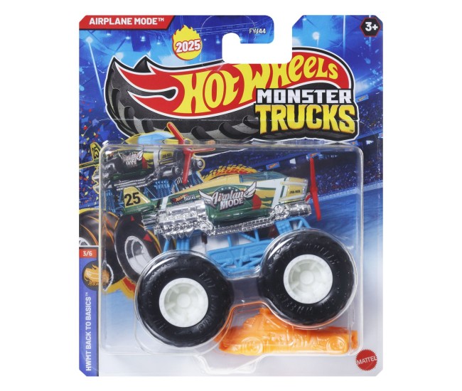 Hot wheels monster truck masinuta airplane mode scara 1:64 Hot wheels monster truck masinuta airplane mode scara 1:64