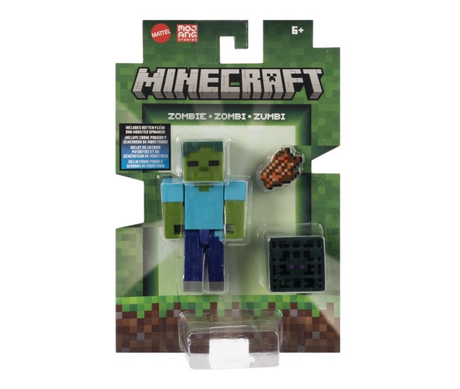 Minecraft craft a block figurina zombi 8cm Minecraft craft a block figurina zombi 8cm