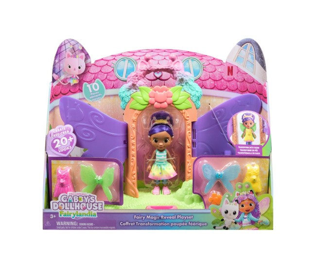 Gabbys dollhouse fairylandia set de joaca revelatia magica cu figurine si accesorii