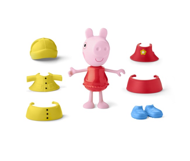 Peppa pig set figurina si accesorii vestimentare purcelusa peppa pig 15cm Peppa pig set figurina si accesorii vestimentare purcelusa peppa pig 15cm