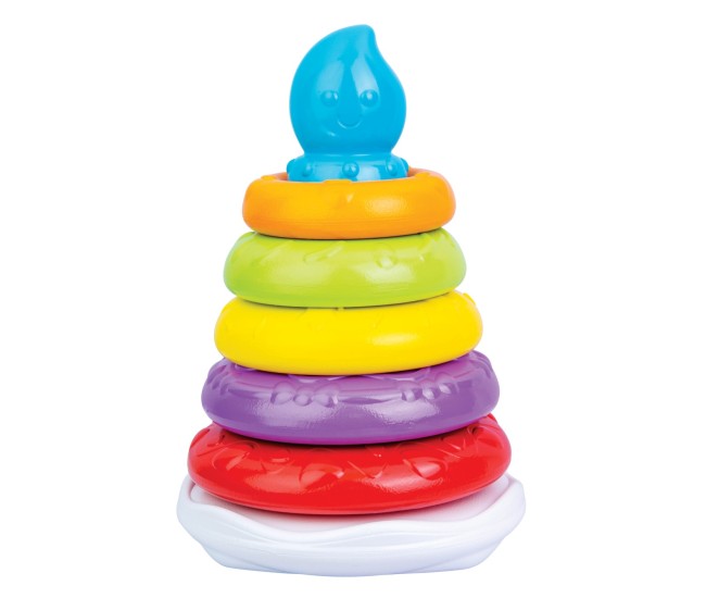 Winfun turn cu cercuri colorate in forma de tort Winfun turn cu cercuri colorate in forma de tort