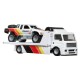 Hot wheels transportator fleet street cu masinuta toyota off road truck scara 1:64 Hot wheels transportator fleet street cu masinuta toyota off road truck scara 1:64