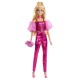 Barbie deluxe style papusa barbie tinuta roz metalizat