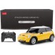 Masina cu telecomanda mini cooper galbena cu scara 1 la 24 Masina cu telecomanda mini cooper galbena cu scara 1 la 24