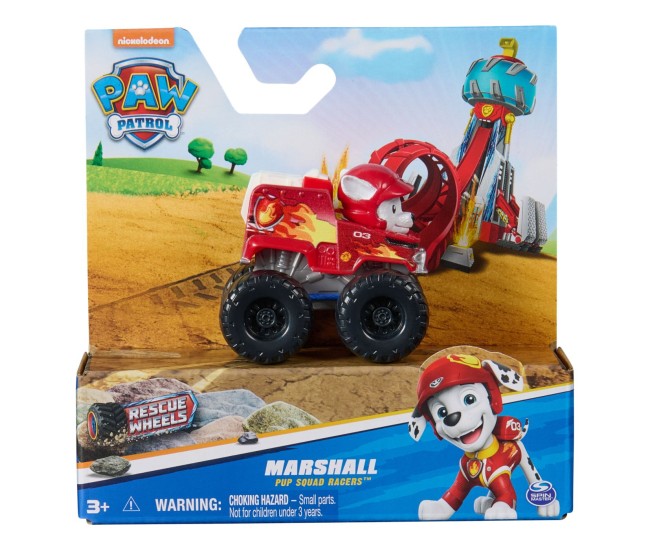 Patrula catelusilor pup squad racers rescue wheels vehicul metalic marshall scara 1:55 Patrula catelusilor pup squad racers rescue wheels vehicul metalic marshall scara 1:55