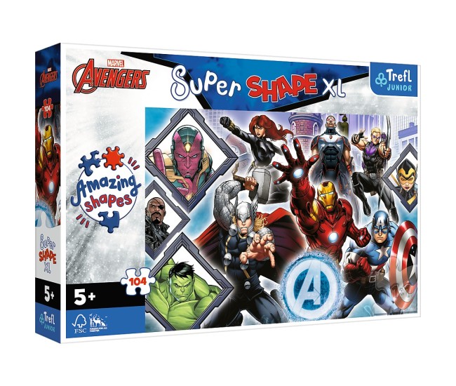 Puzzle trefl primo super shape xxl 104 avengers Puzzle trefl primo super shape xxl 104 avengers