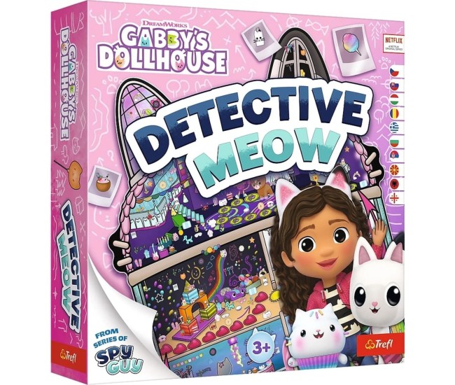 Trefl gabbys dollhouse joc de societate detectivul meow Trefl gabbys dollhouse joc de societate detectivul meow