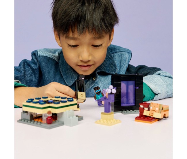 Lego minecraft calatorie prin portalurile nether si end 21584