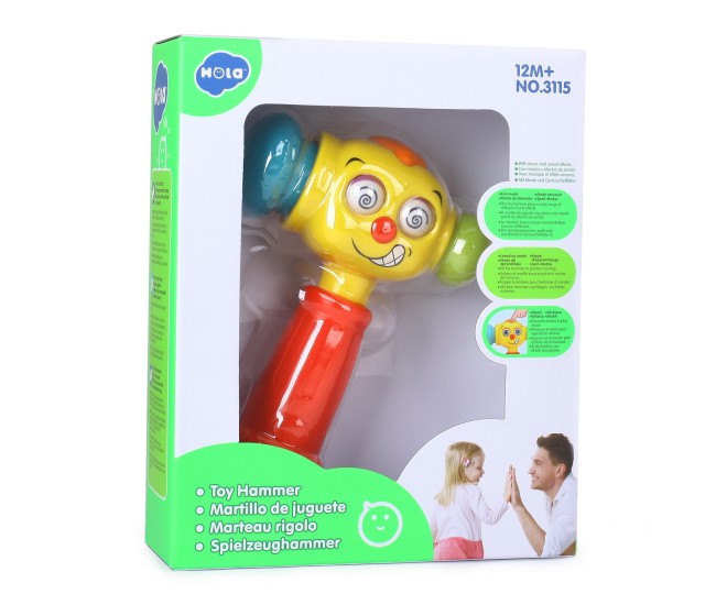 Ciocan interactiv si educativ cu lumini si sunete Ciocan interactiv si educativ cu lumini si sunete