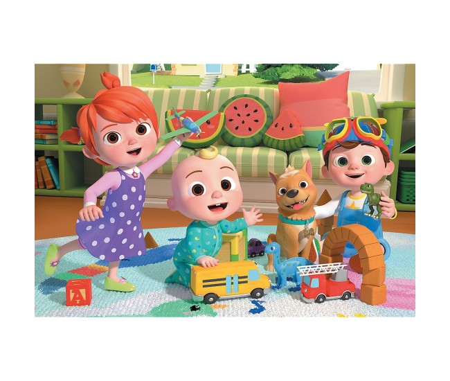Puzzle trefl 24 maxi cocomelon gata de aventura Puzzle trefl 24 maxi cocomelon gata de aventura
