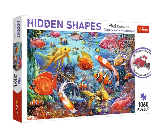 Puzzle trefl 1000 forme ascunse viata subacvatica Puzzle trefl 1000 forme ascunse viata subacvatica