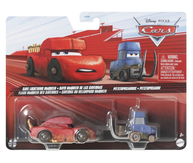 Cars3 set 2 masinute metalice cave fulger mcqueen si pitstoposaurus Cars3 set 2 masinute metalice cave fulger mcqueen si pitstoposaurus