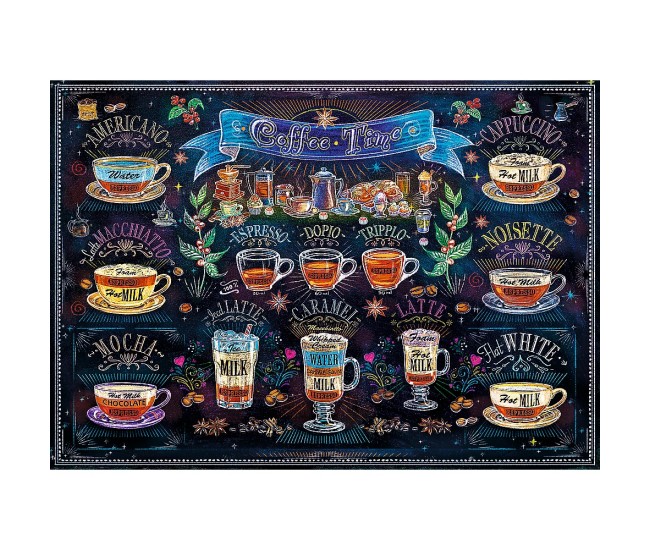 Puzzle trefl 500 tipuri de cafea Puzzle trefl 500 tipuri de cafea