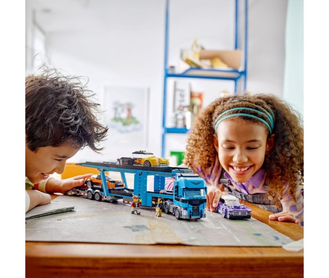 Lego city camion transportor de masini sport 60408 Lego city camion transportor de masini sport 60408