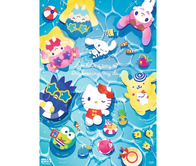 Puzzle trefl 1000 premium plus hello kitty relaxare de vara Puzzle trefl 1000 premium plus hello kitty relaxare de vara