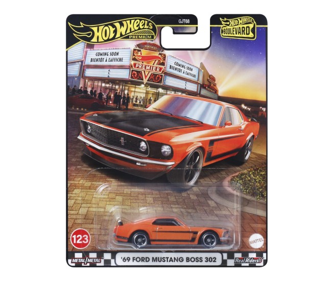Hot wheels premium boulevard masinuta metalica ford mustang boss 302 69 scara 1:64 Hot wheels premium boulevard masinuta metalica ford mustang boss 302 69 scara 1:64