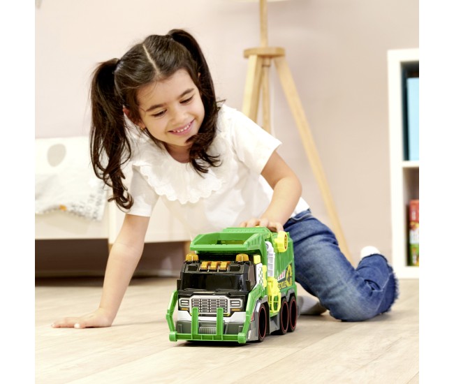 Dickie toys camion de reciclare cu lumini si sunete 39cm Dickie toys camion de reciclare cu lumini si sunete 39cm