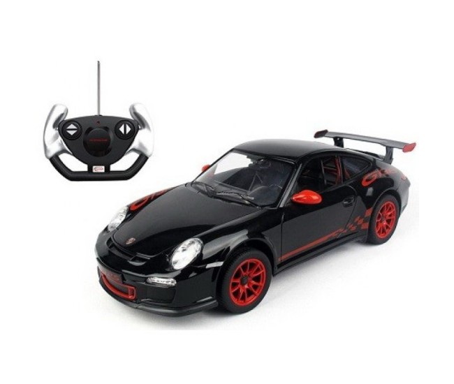 Masina cu telecomanda porsche gt3 negru cu scara 1 la 14 Masina cu telecomanda porsche gt3 negru cu scara 1 la 14