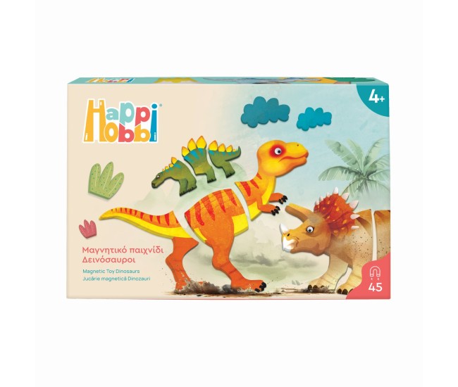 Happi hobbi jucarie magnetica dinozauri