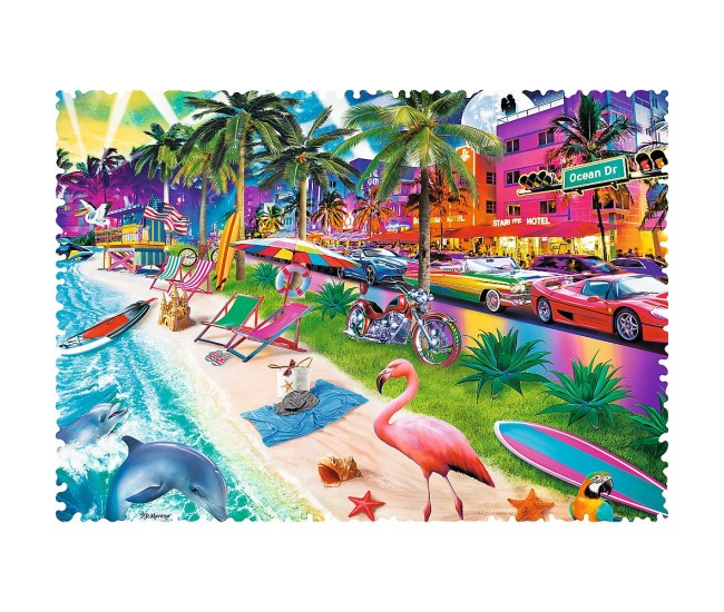 Puzzle trefl 600 forme ciudate miami beach Puzzle trefl 600 forme ciudate miami beach