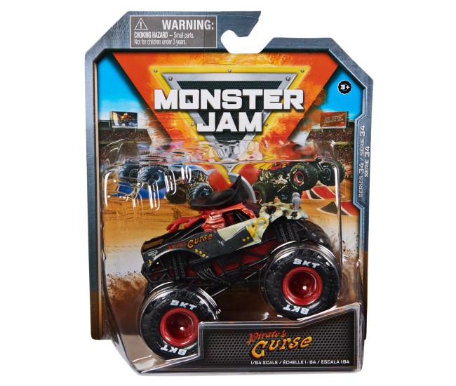 Monster jam masinuta metalica pirate's curse scara 1 la 64 Monster jam masinuta metalica pirate's curse scara 1 la 64