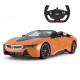 Masina cu telecomanda bmw i8 portocalie scara 1 la 12 Masina cu telecomanda bmw i8 portocalie scara 1 la 12