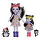 Enchantimals set papusi surori si animalutele lor sage skunk si caper si sabella skunk si striper Enchantimals set papusi surori si animalutele lor sage skunk si caper si sabella skunk si striper