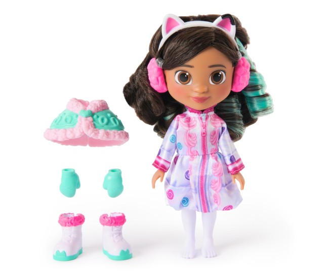 Gabbys dollhouse filmul papusa tinuta de iarna cu accesorii Gabbys dollhouse filmul papusa tinuta de iarna cu accesorii