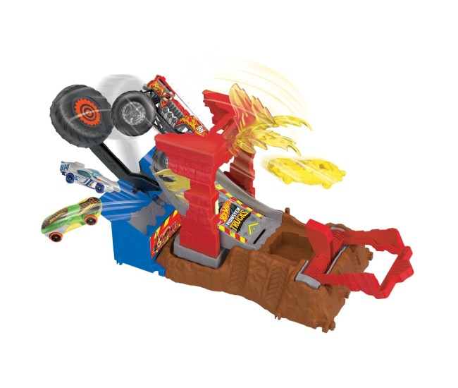 Hot wheels monster trucks entry challenge arena smashers provocarea fire crash Hot wheels monster trucks entry challenge arena smashers provocarea fire crash