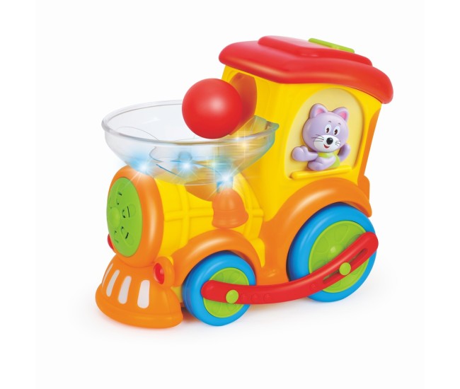 Locomotiva cu bile cu sunete si lumini Locomotiva cu bile cu sunete si lumini