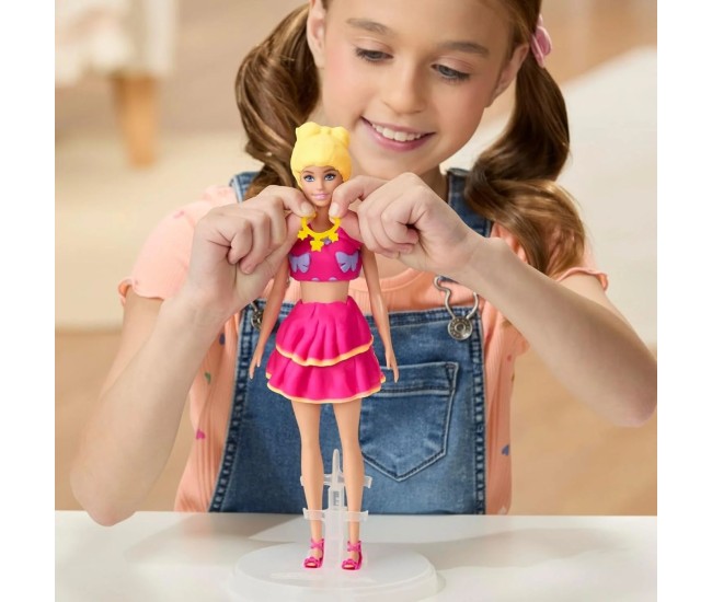 Play doh barbie set plastelina volanase si fundite cu papusa inclusa